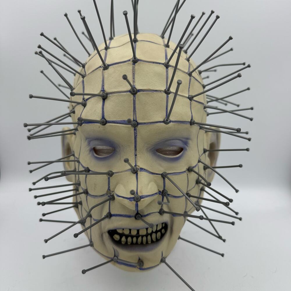 Reel Games Hellraiser Pinhead Latex Mask 2009 Horror Movie Prop Costume